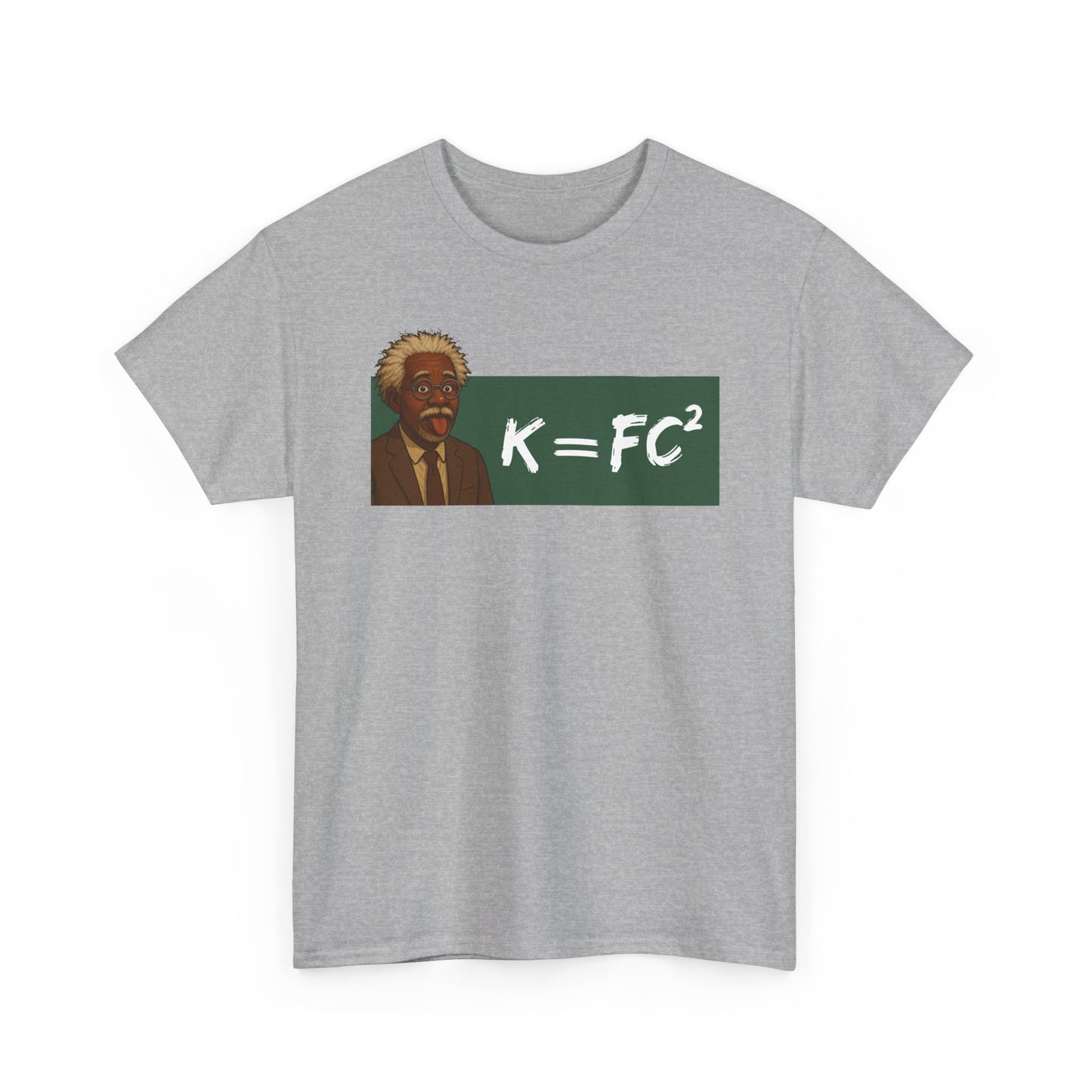 Funny Meme Scientist Shirt – K = FC² Parody Tee – Black Excellence Einstein Style Cartoon