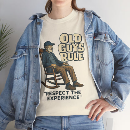 Old Guys Rule  "Respect The Experience"  Retirement Tee