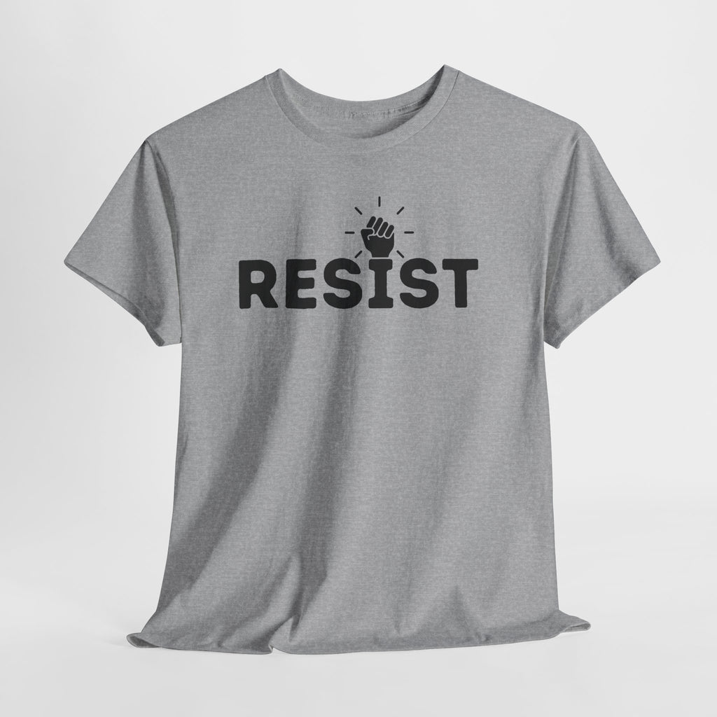 Resist Unisex Heavy Cotton Tee - Empowerment Graphic Tee for Activists
