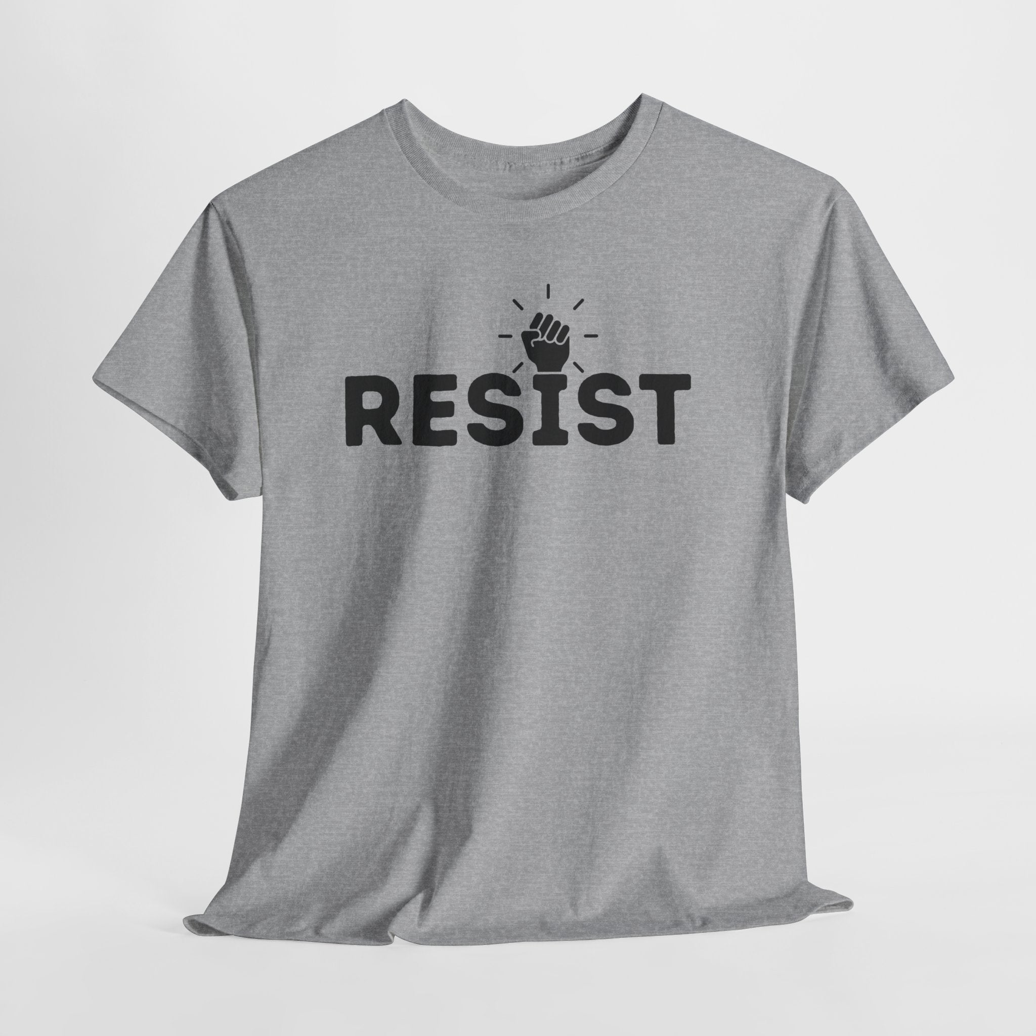 Resist Unisex Heavy Cotton Tee - Empowerment Graphic Tee for Activists