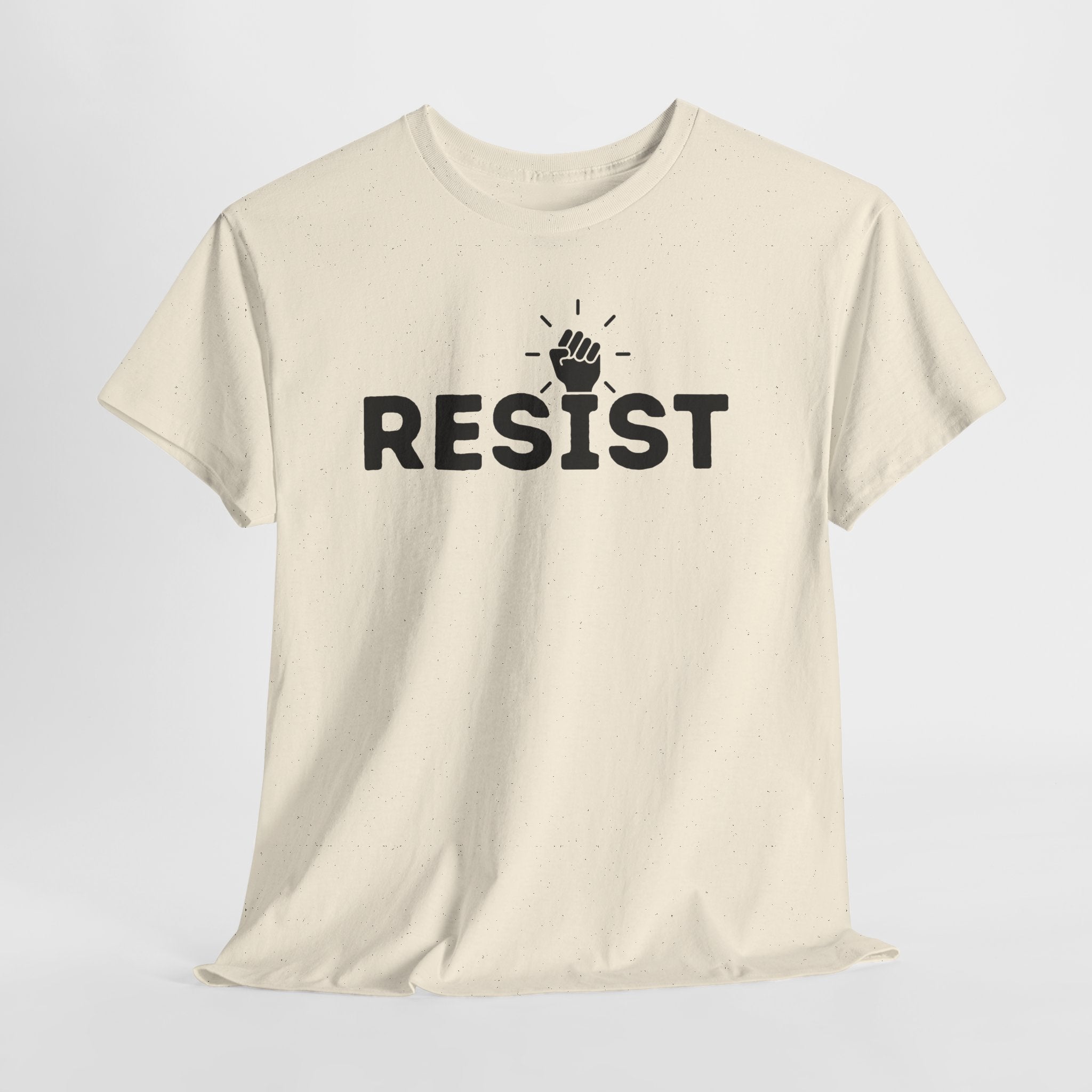 Resist Unisex Heavy Cotton Tee - Empowerment Graphic Tee for Activists