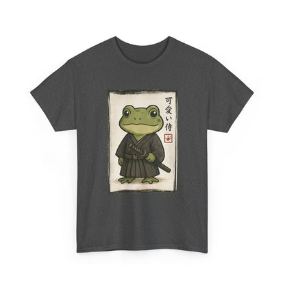Samurai Frog T‑Shirt — Cute Kawaii Frog in Kimono Graphic Tee