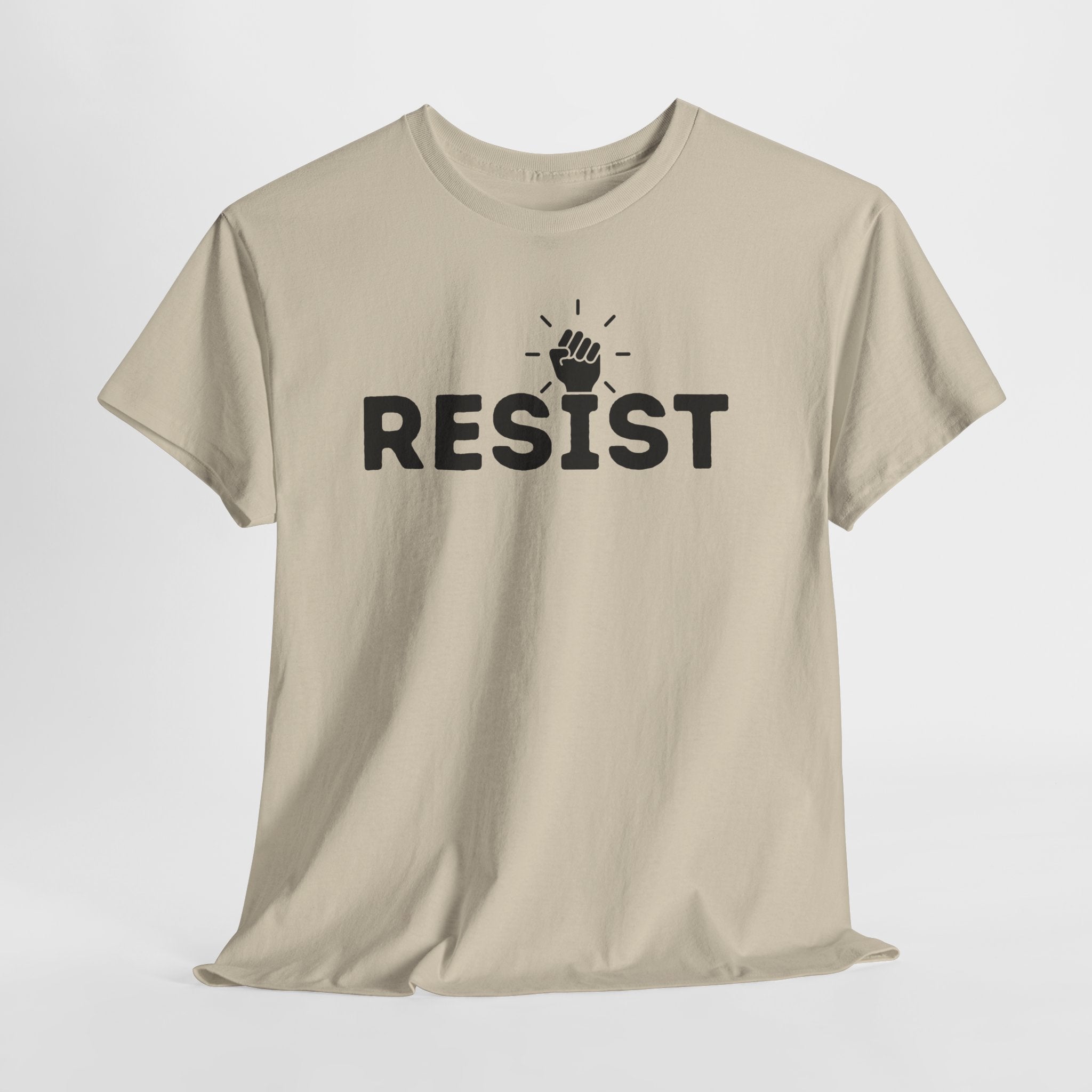 Resist Unisex Heavy Cotton Tee - Empowerment Graphic Tee for Activists