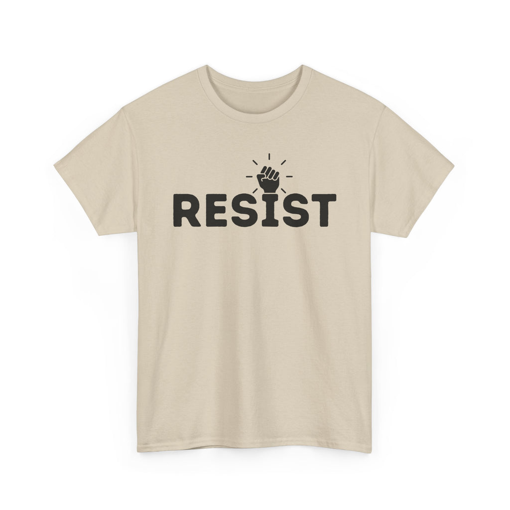 Resist Unisex Heavy Cotton Tee - Empowerment Graphic Tee for Activists