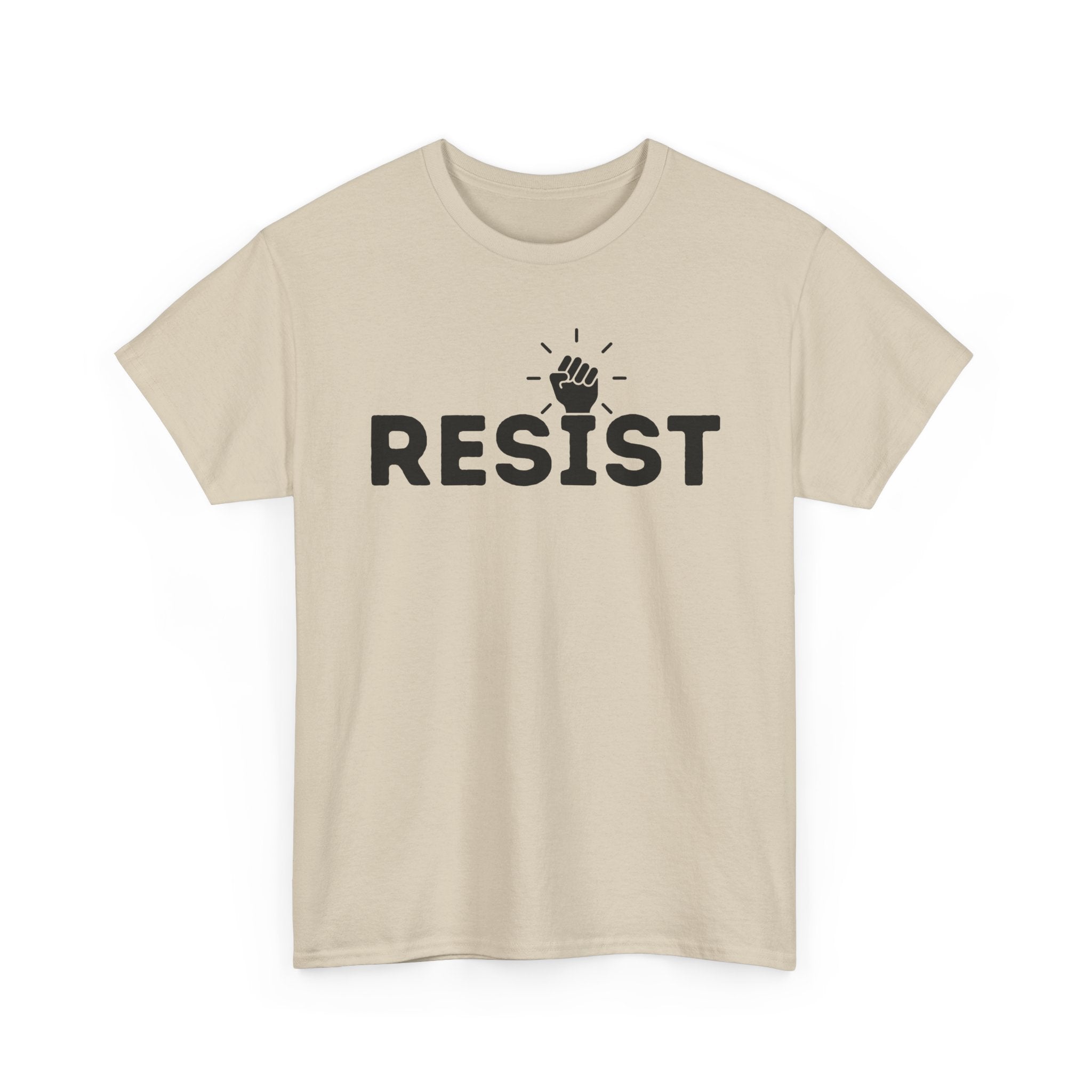 Resist Unisex Heavy Cotton Tee - Empowerment Graphic Tee for Activists