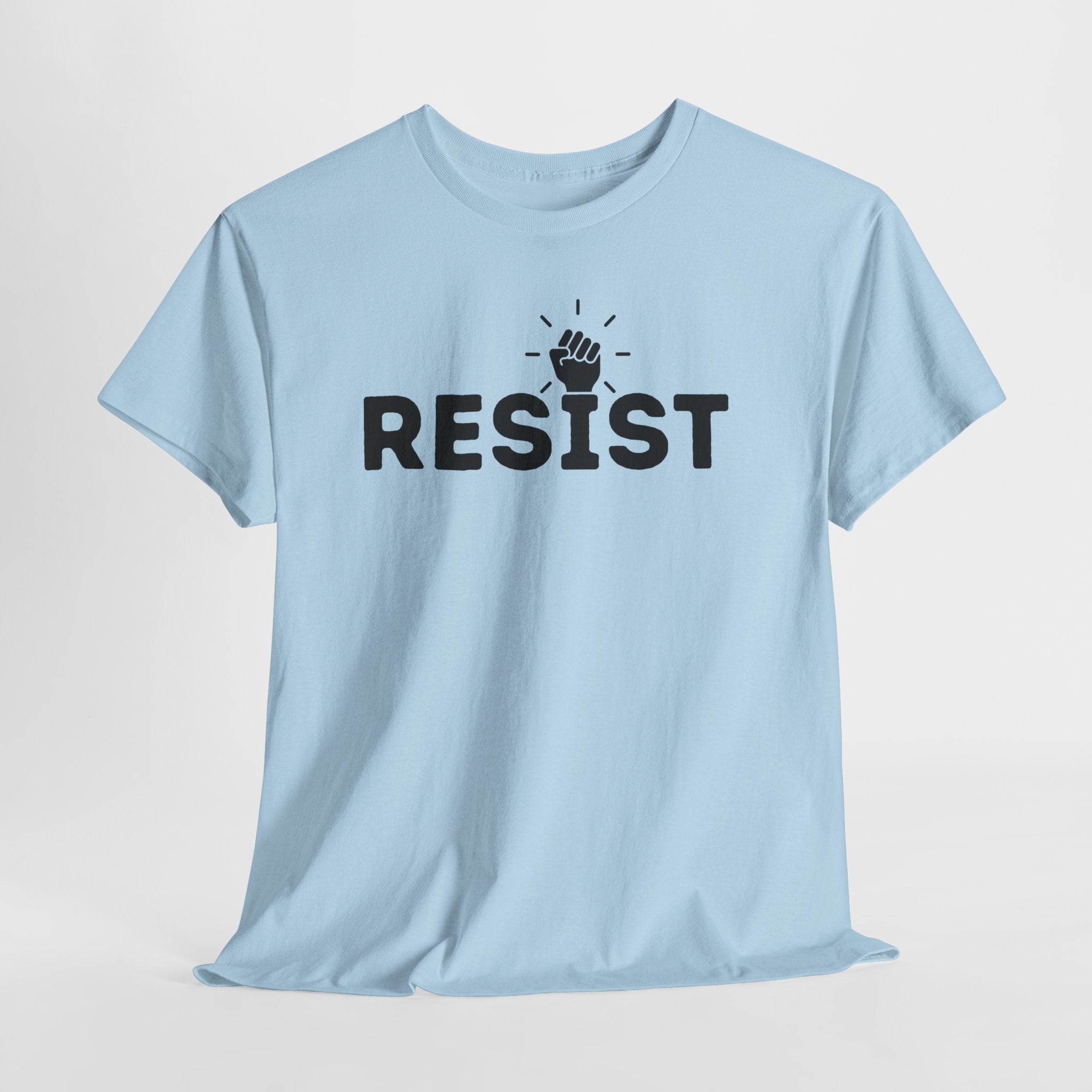Resist Unisex Heavy Cotton Tee - Empowerment Graphic Tee for Activists