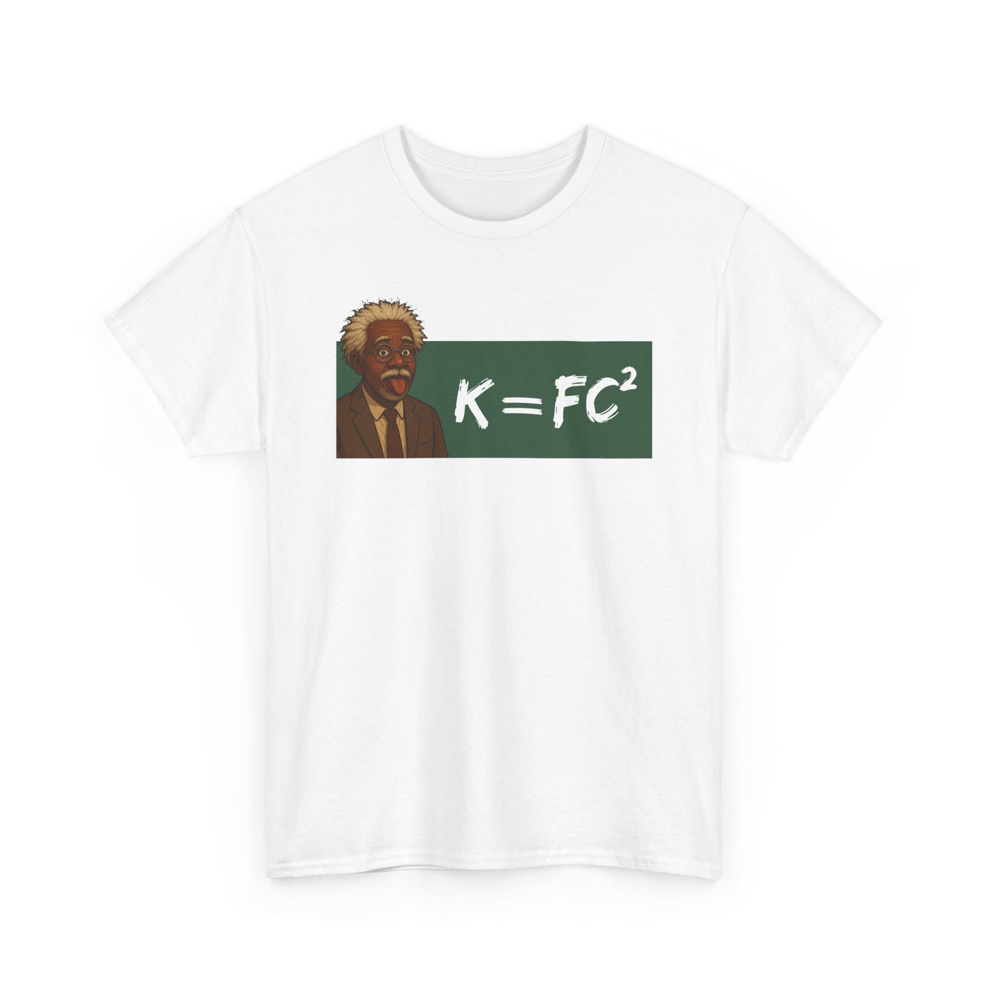 Funny Meme Scientist Shirt – K = FC² Parody Tee – Black Excellence Einstein Style Cartoon