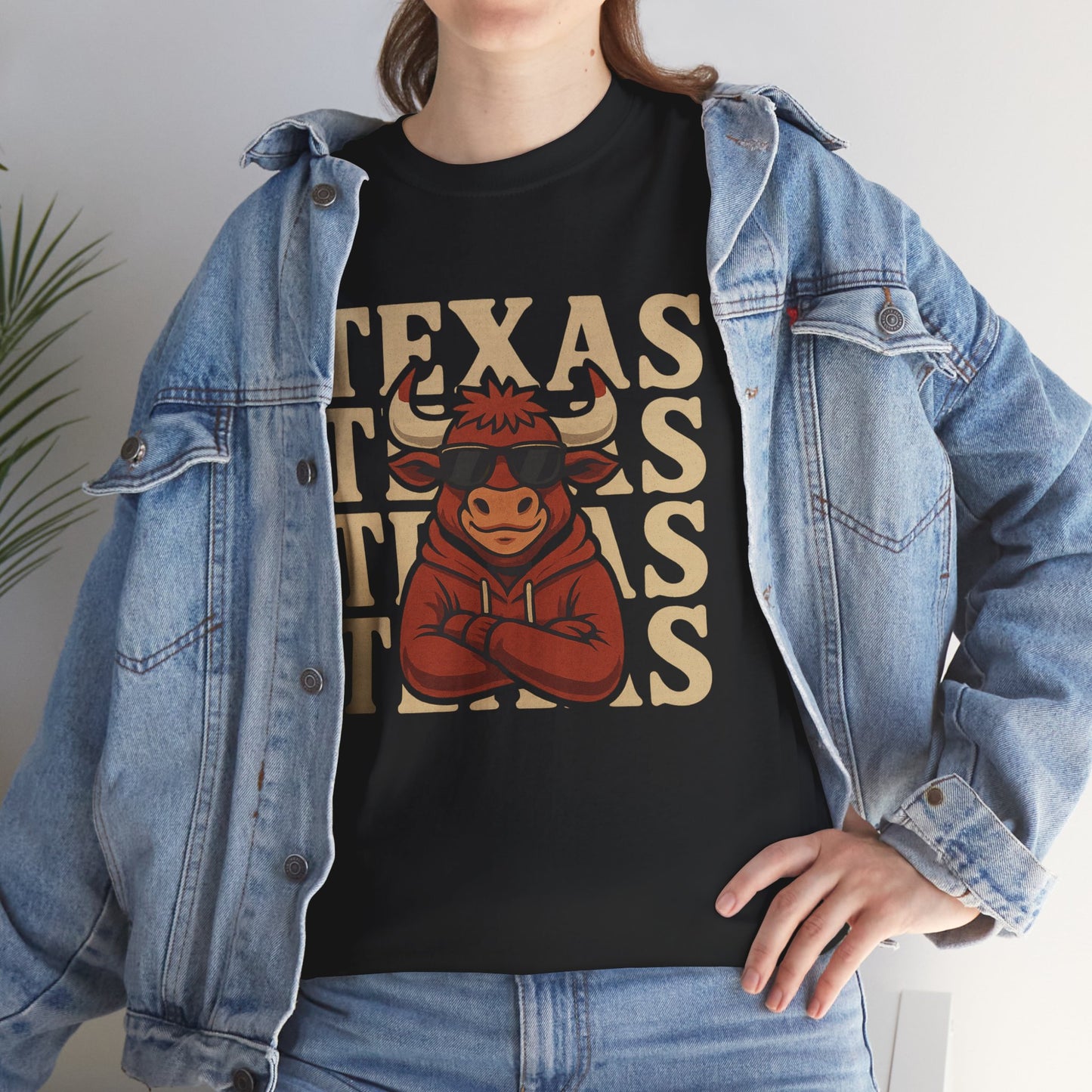 Texas Bull Graphic Tee — Retro Lone Star Longhorn Shirt
