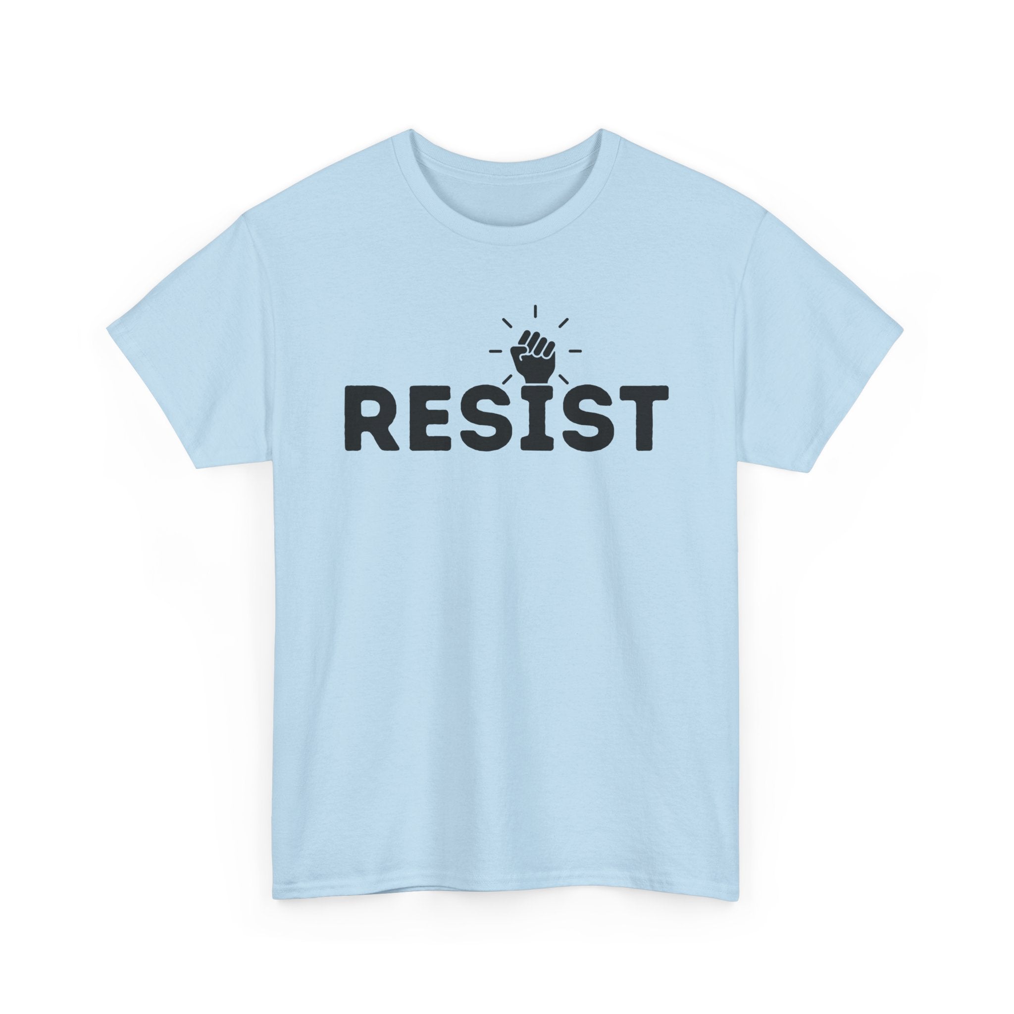 Resist Unisex Heavy Cotton Tee - Empowerment Graphic Tee for Activists