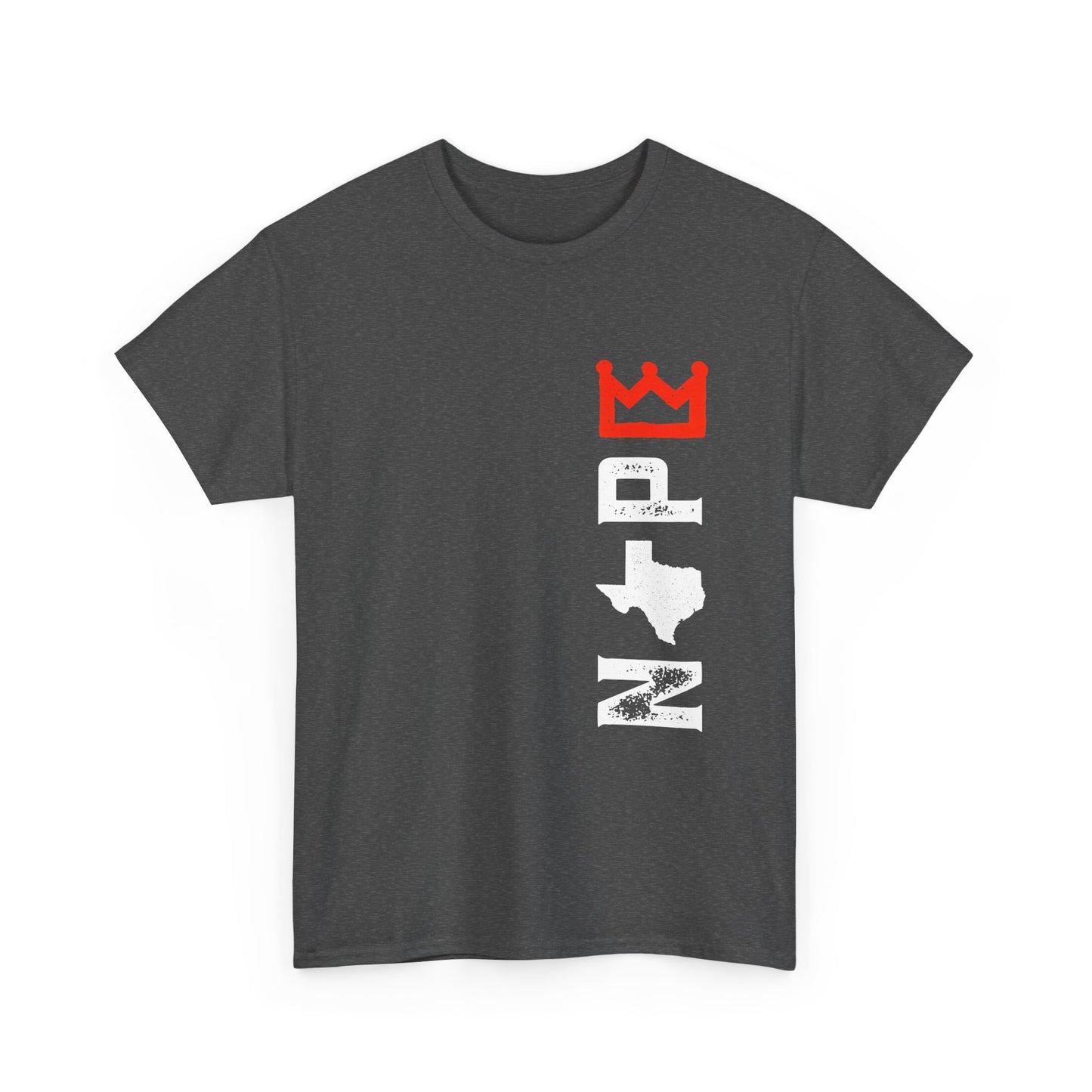 Texas NP Vertical Logo T-Shirt — Red Crown Graphic Tees for Locals & Fans