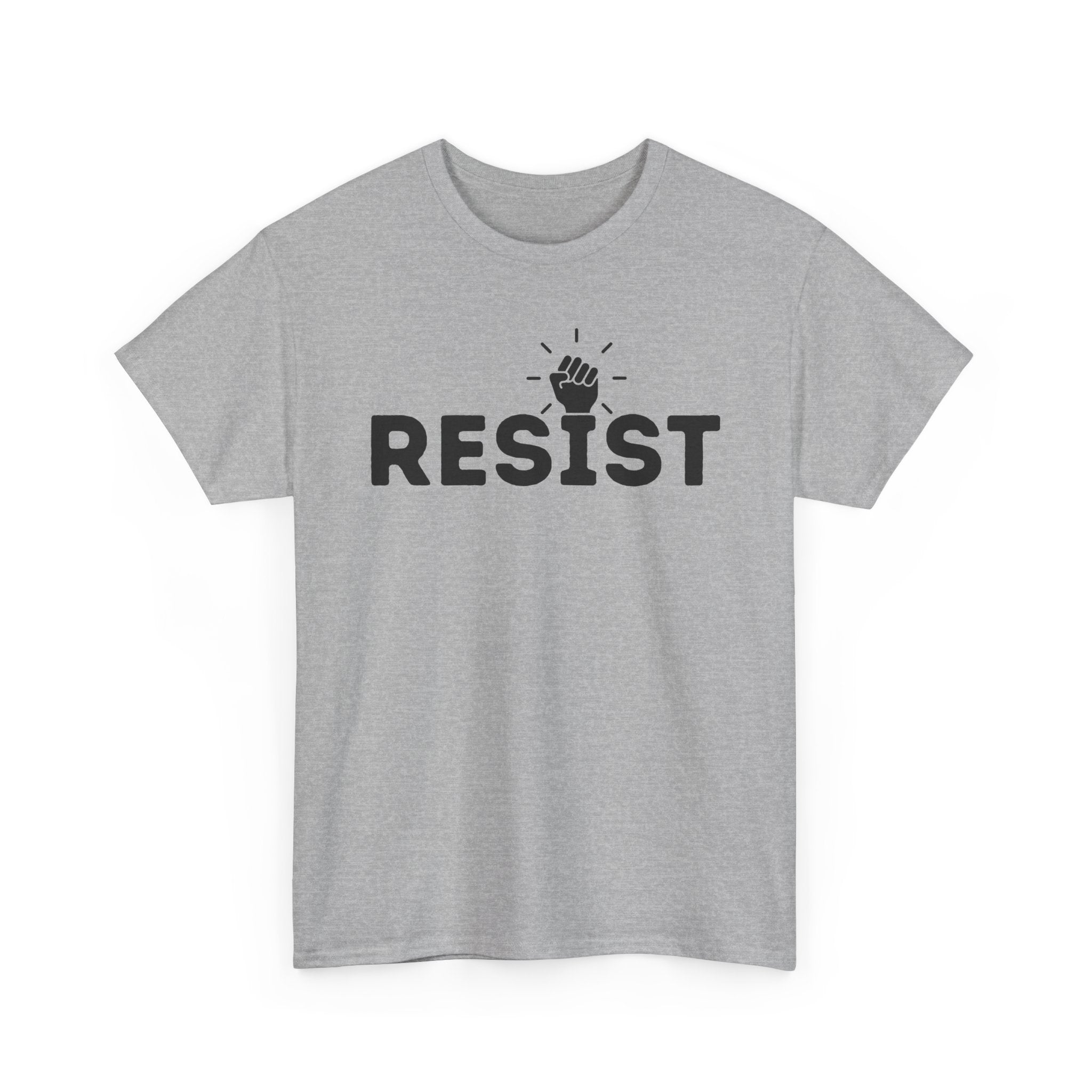 Resist Unisex Heavy Cotton Tee - Empowerment Graphic Tee for Activists