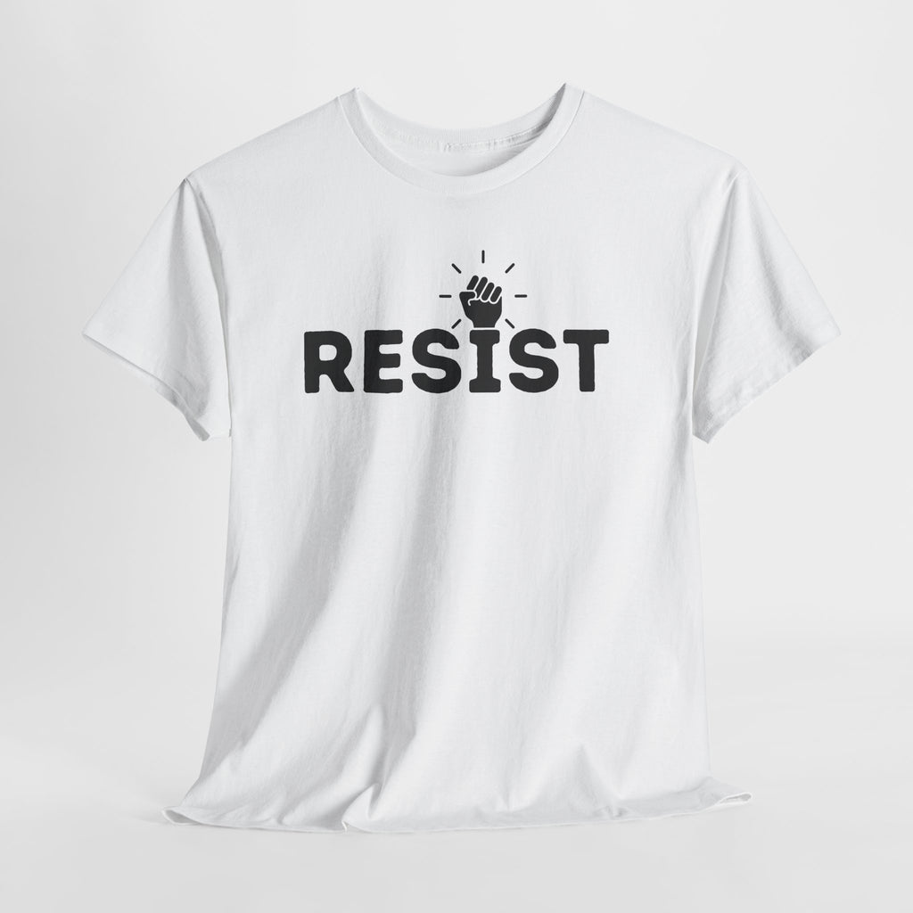 Resist Unisex Heavy Cotton Tee - Empowerment Graphic Tee for Activists